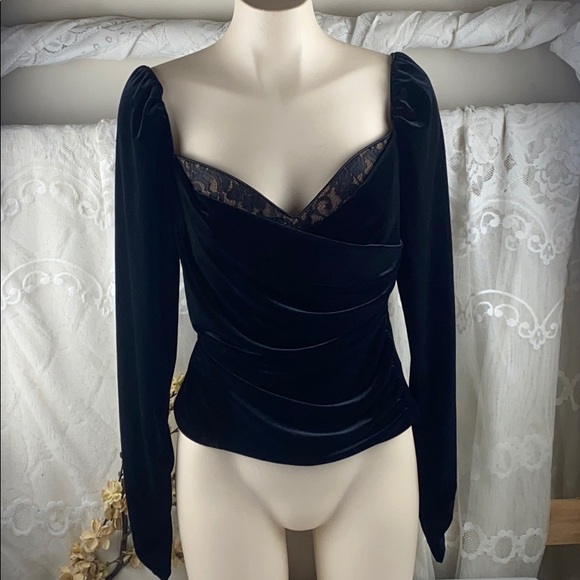 Joseph Ribkoff Tops - Joseph Ribkoff Black Velvet Top